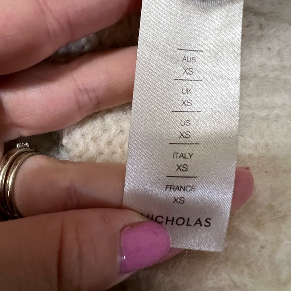 Nicholas Cream Knit Polina Sweater Size XS $345 - Picture 7 of 7